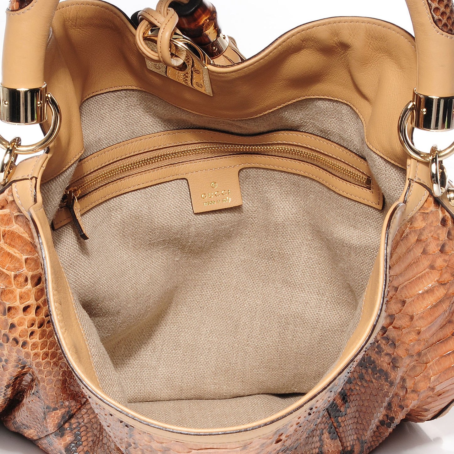 Python Large Indy Top Handle Hobo