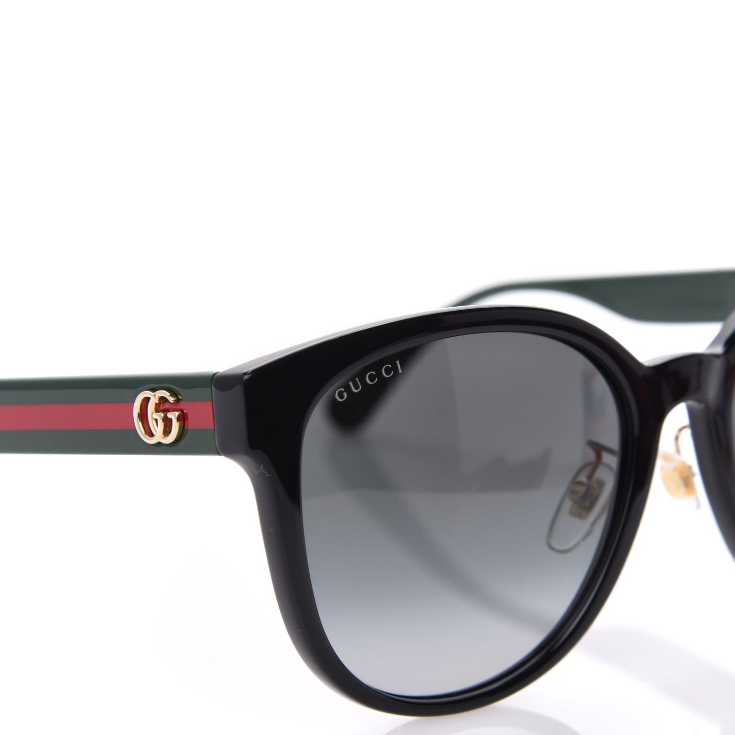 Acetate GG Web Round Eye Sunglasses GG0854SK Black