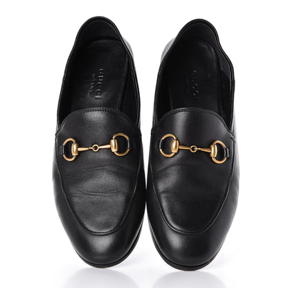 Gucci Lambskin Womens Brixton Horsebit Loafers 34.5 Black 5 of 20