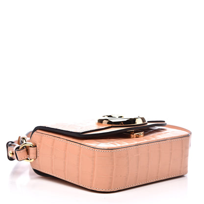 Chloe Calfskin Crocodile Embossed Mini C Double Carry Milky Orange 4 of 8