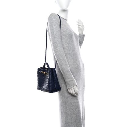 Bottega Veneta Nappa Intrecciato Small Andiamo Shoulder Bag Duke 2 of 10