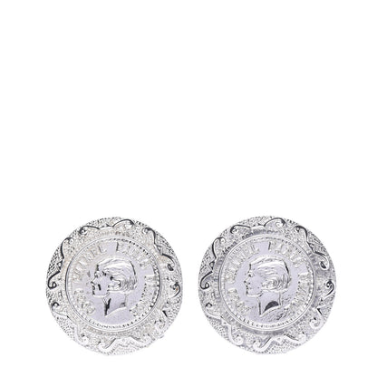 Chanel Silver Coco Clip On Earrings Silver 1 of 5