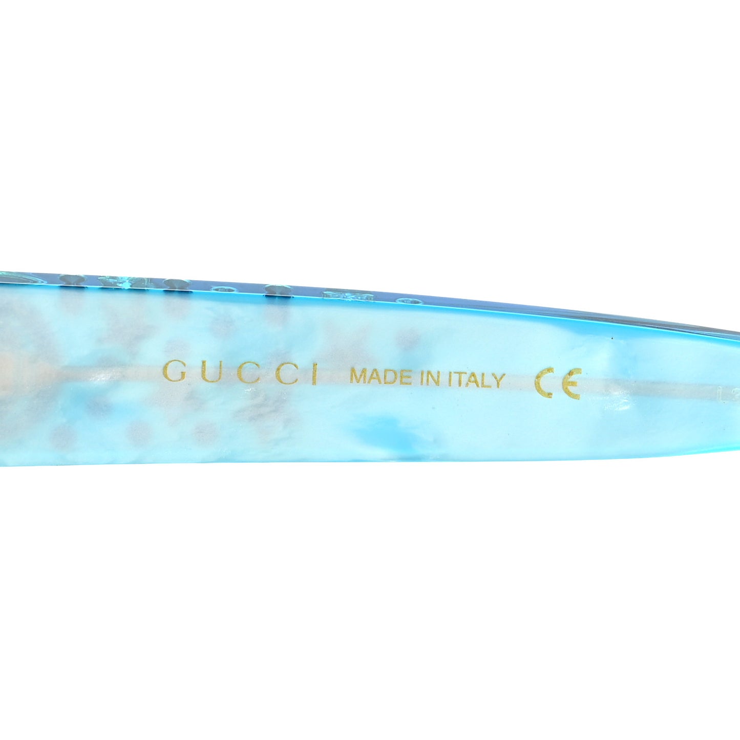 Acetate Crystal Oversize Star Sunglasses GG0116S Blue