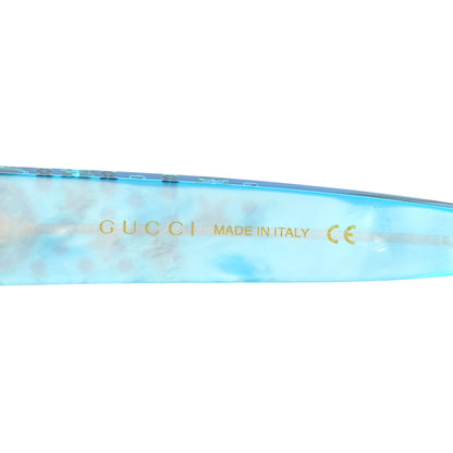 Gucci Acetate Crystal Oversize Star Sunglasses GG0116S Blue 5 of 7
