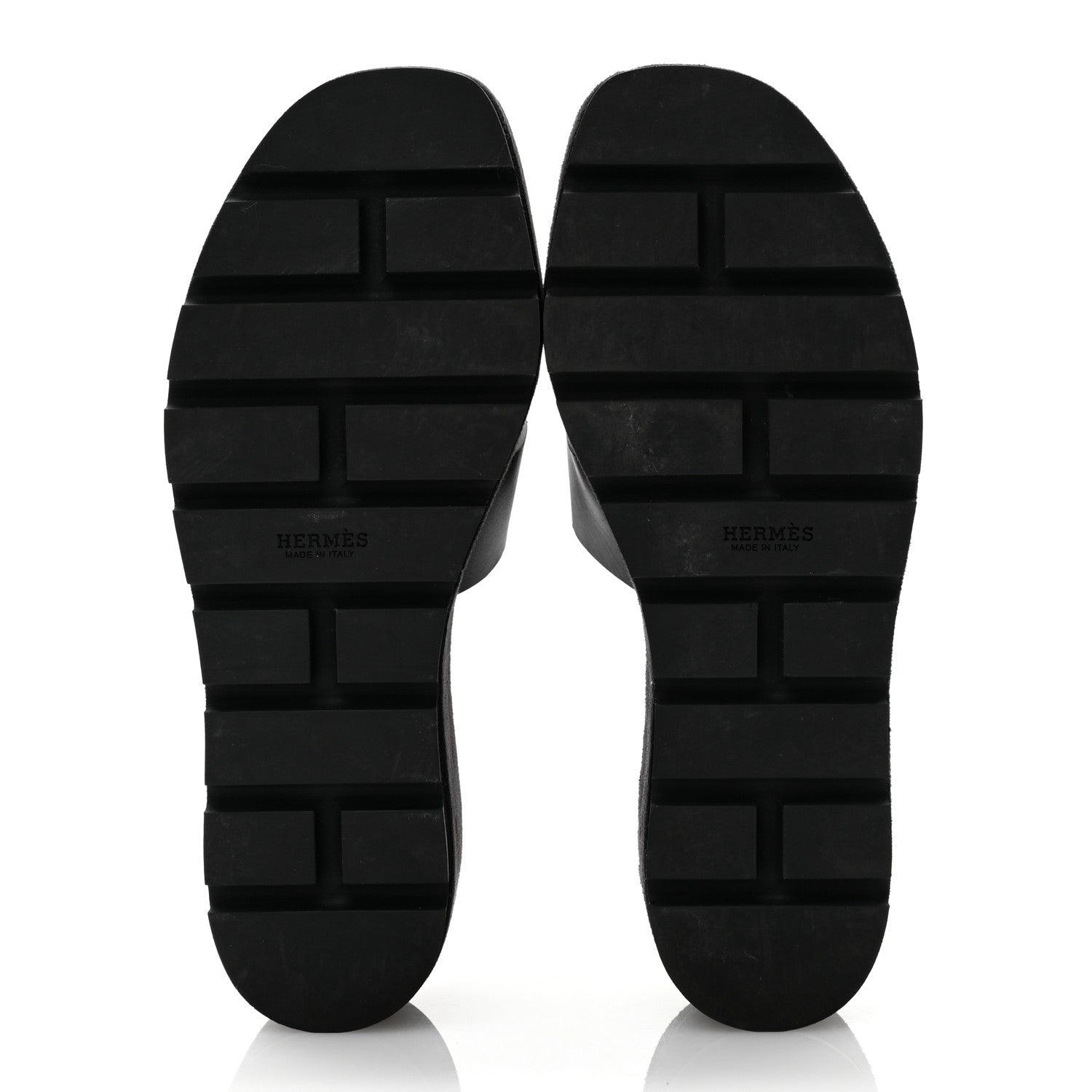 Hermes Calfskin Suede Eze 30 Sandals 37 Black 5 of 10