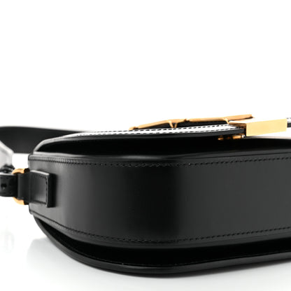 Versace Calfskin Small Greca Goddess Shoulder Bag Black 8 of 10