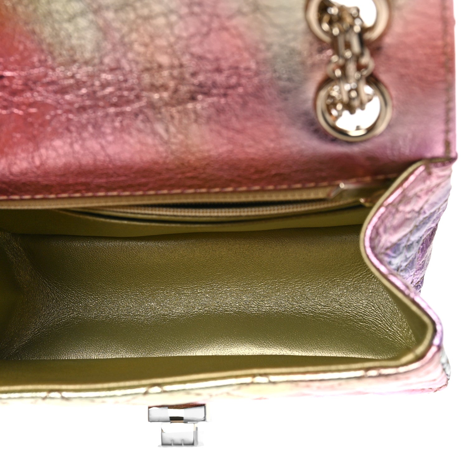Chanel Metallic Goatskin Quilted Mini 2.55 Reissue Flap Multicolor 5 of 10
