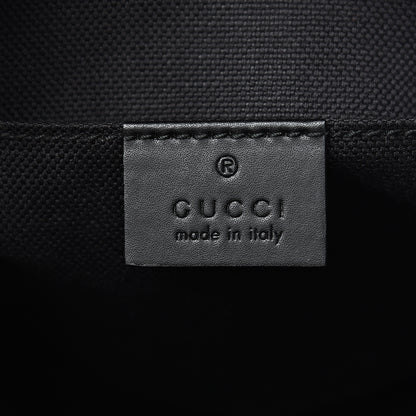 Gucci GG Supreme Monogram Web Small Flat Messenger Bag Black Grey 5 of 8