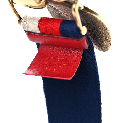 Gucci Web Queen Margaret Bee Sylvie Web Belt 85 34 Red White Blue 3 of 5