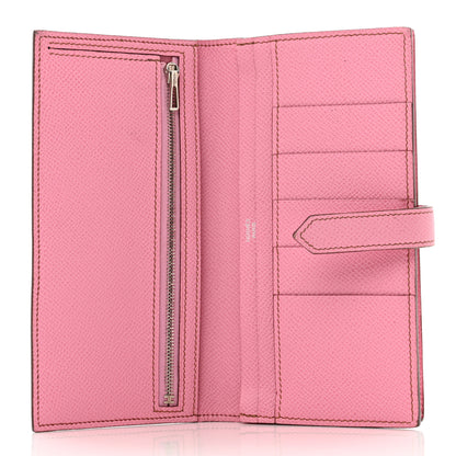 Hermes Epsom Bearn Gusset Wallet 5P Pink 5 of 11