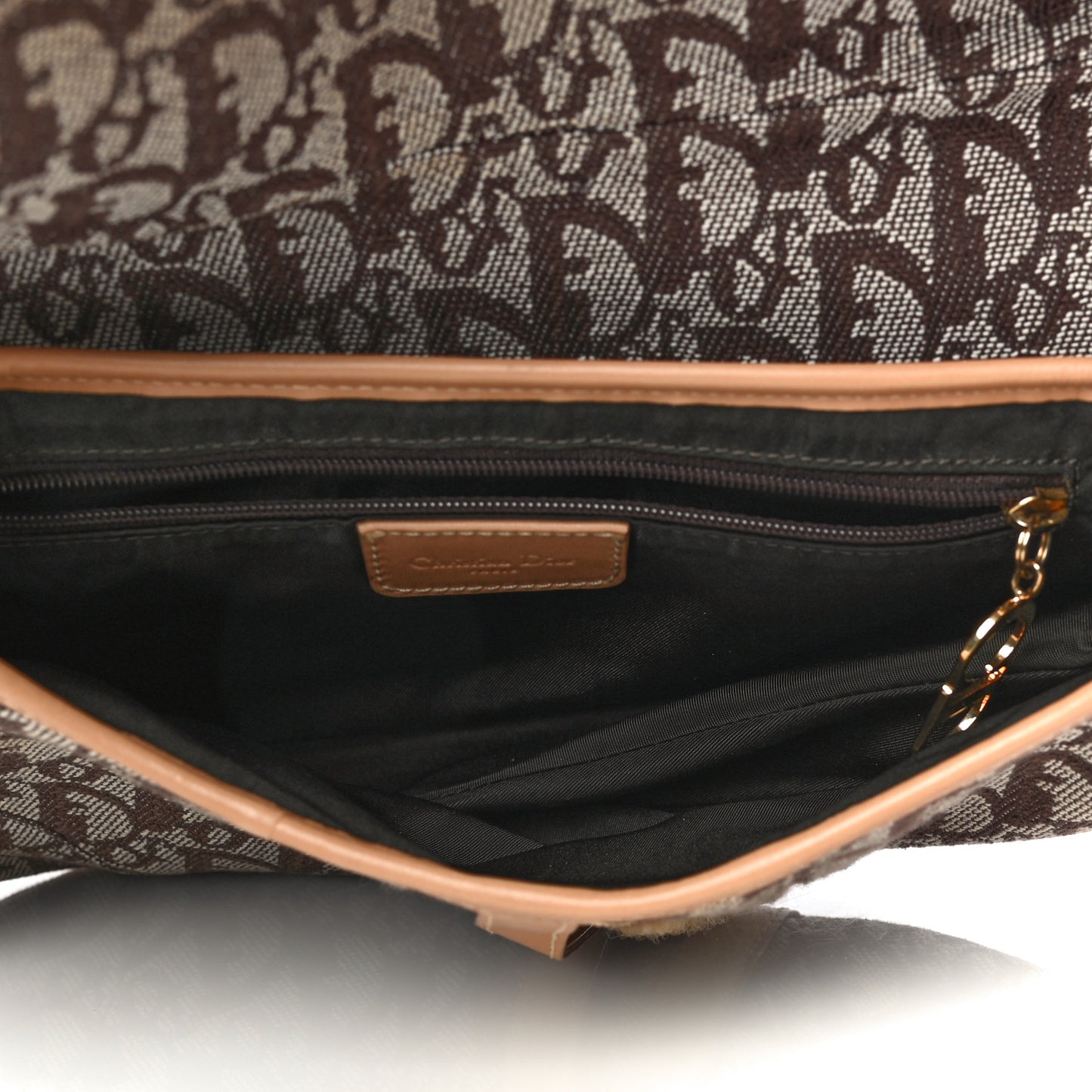 Monogram Saddle Bag Brown