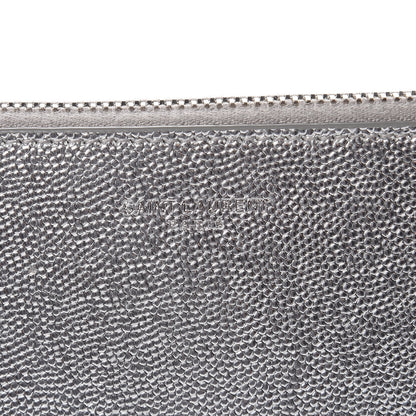 Saint Laurent Metallic Grain de Poudre Mini Tablet Holder Argento 8 of 8