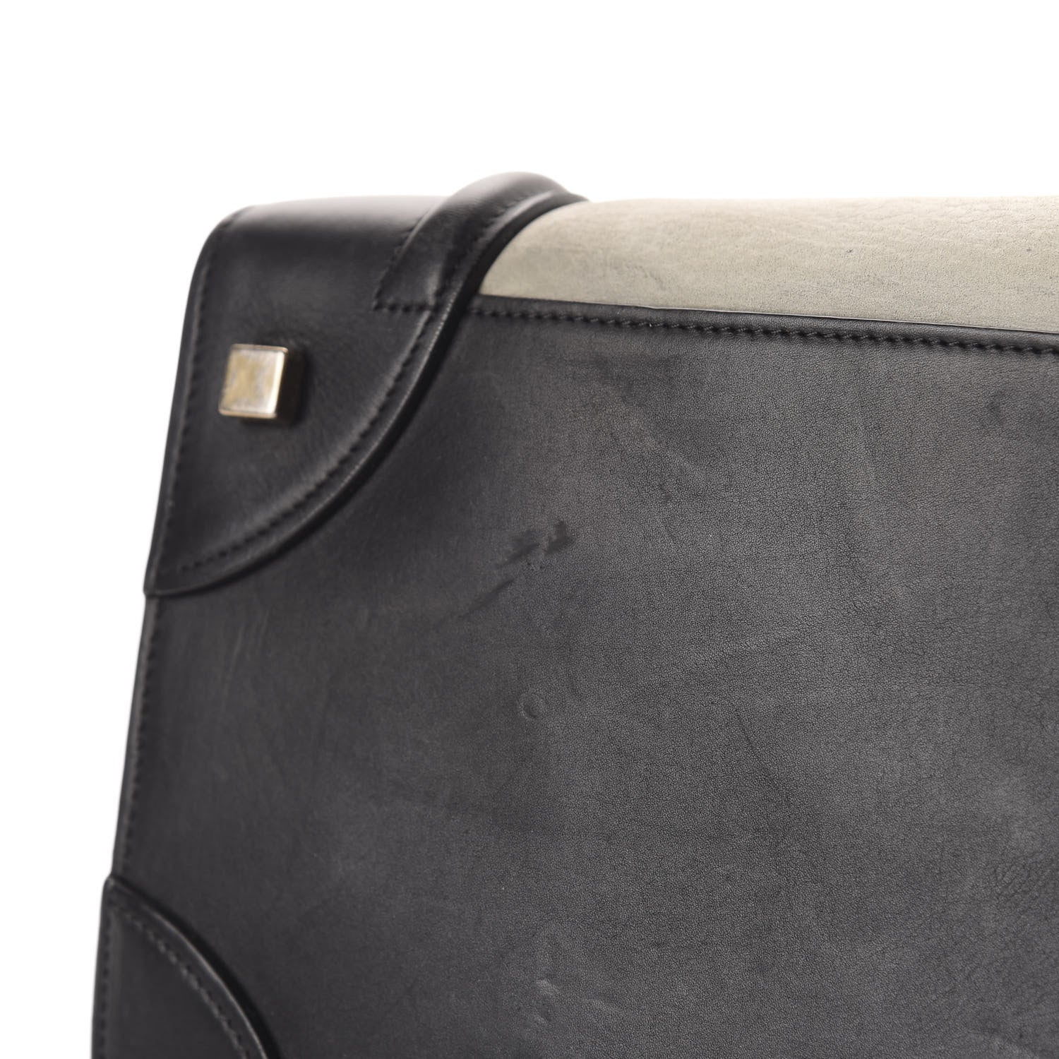 Celine Elephant Calfskin Mini Tri-Color Luggage Chalk 8 of 13