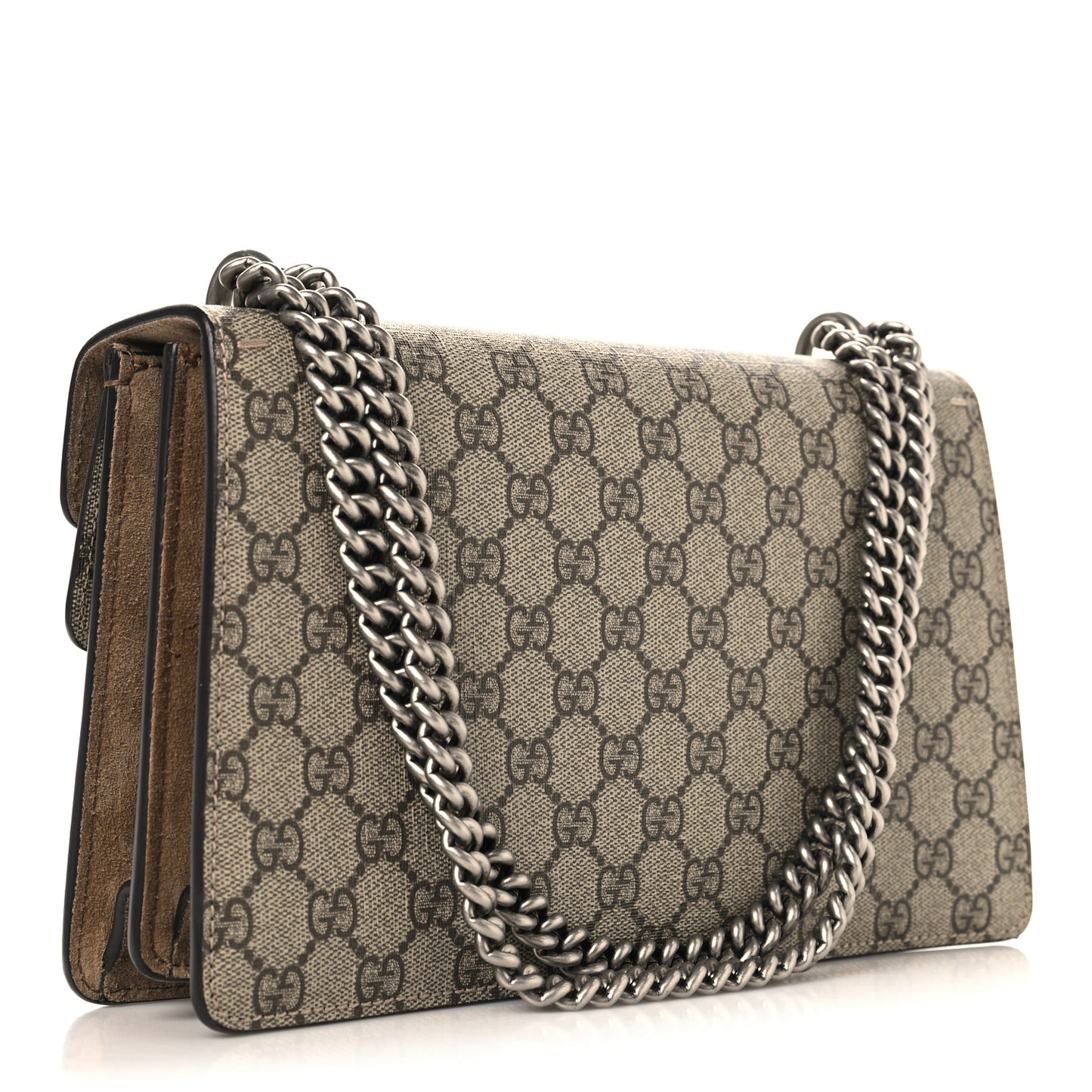 GG Supreme Monogram Small Dionysus Shoulder Bag Taupe