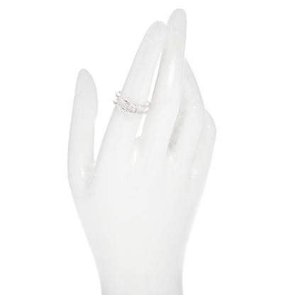 Gucci Sterling Silver 6mm Interlocking G Open Band Ring 54 7 2 of 5