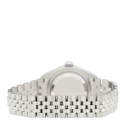 Rolex Stainless Steel 18K White Gold Diamond Mother of Pearl 28mm Oyster Perpetual Datejust Watch 279174 3 of 5