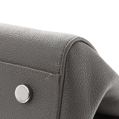 Saint Laurent Grained Calfskin Medium Cabas Rive Gauche Fog 11 of 12