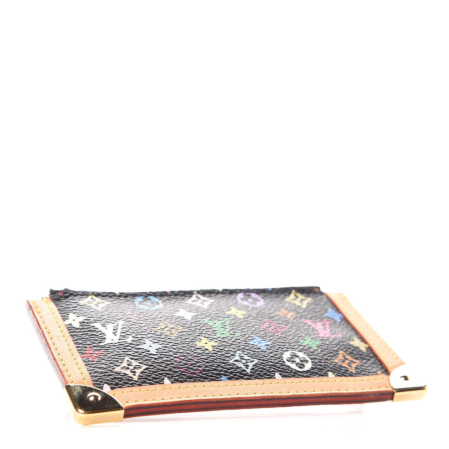 Monogram Multicolor Key Pouch Black
