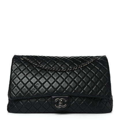 Chanel Calfskin Quilted XXL Travel Flap Bag Black 1 of 11