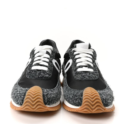 Loewe Brushed Suede Nylon Flow Runners Sneakers 40 Raw Denim 3 of 10