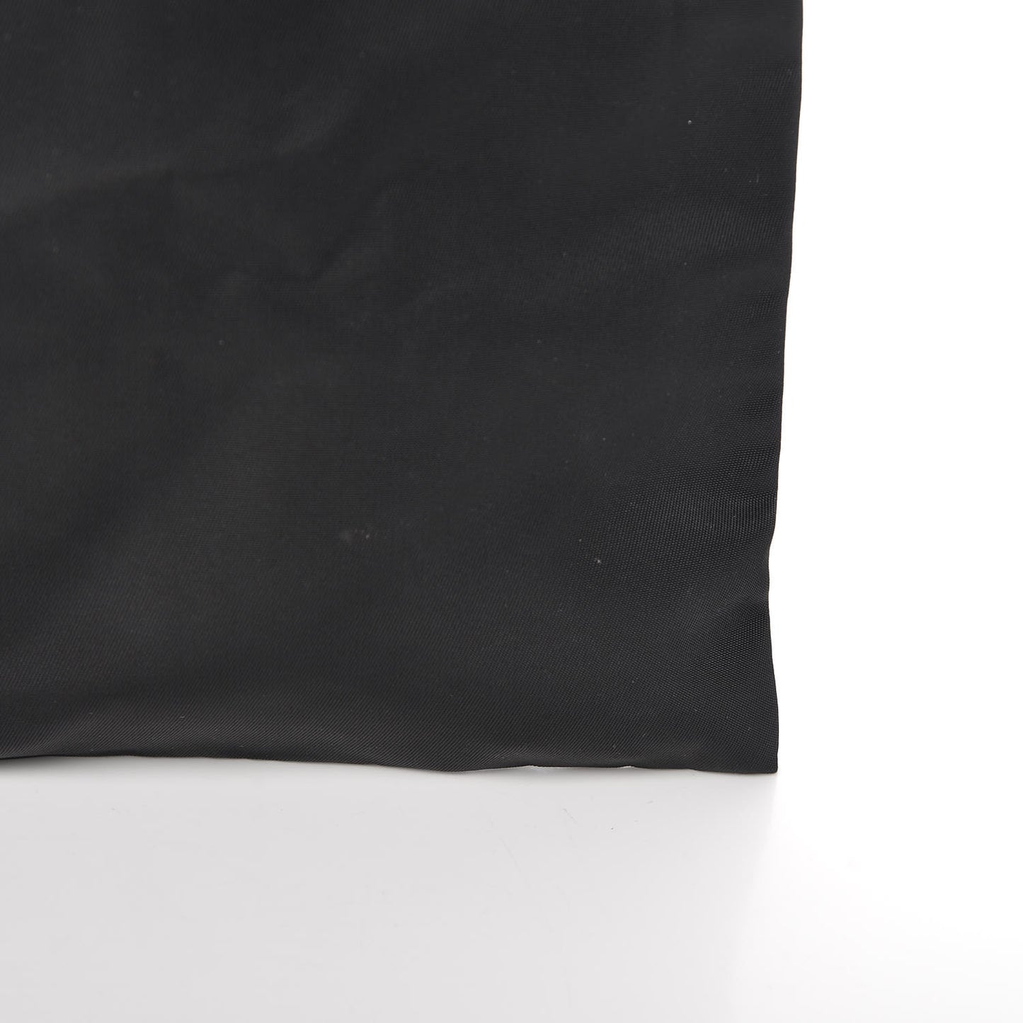 Nylon Flat Messenger Bag Black