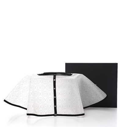 Chanel PVC Calfskin Coco Bag Raincoat White Black 6 of 6