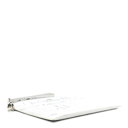 Christian Dior X DANIEL ARSHAM Grained Calfskin Newspaper Wristlet White 4 of 12