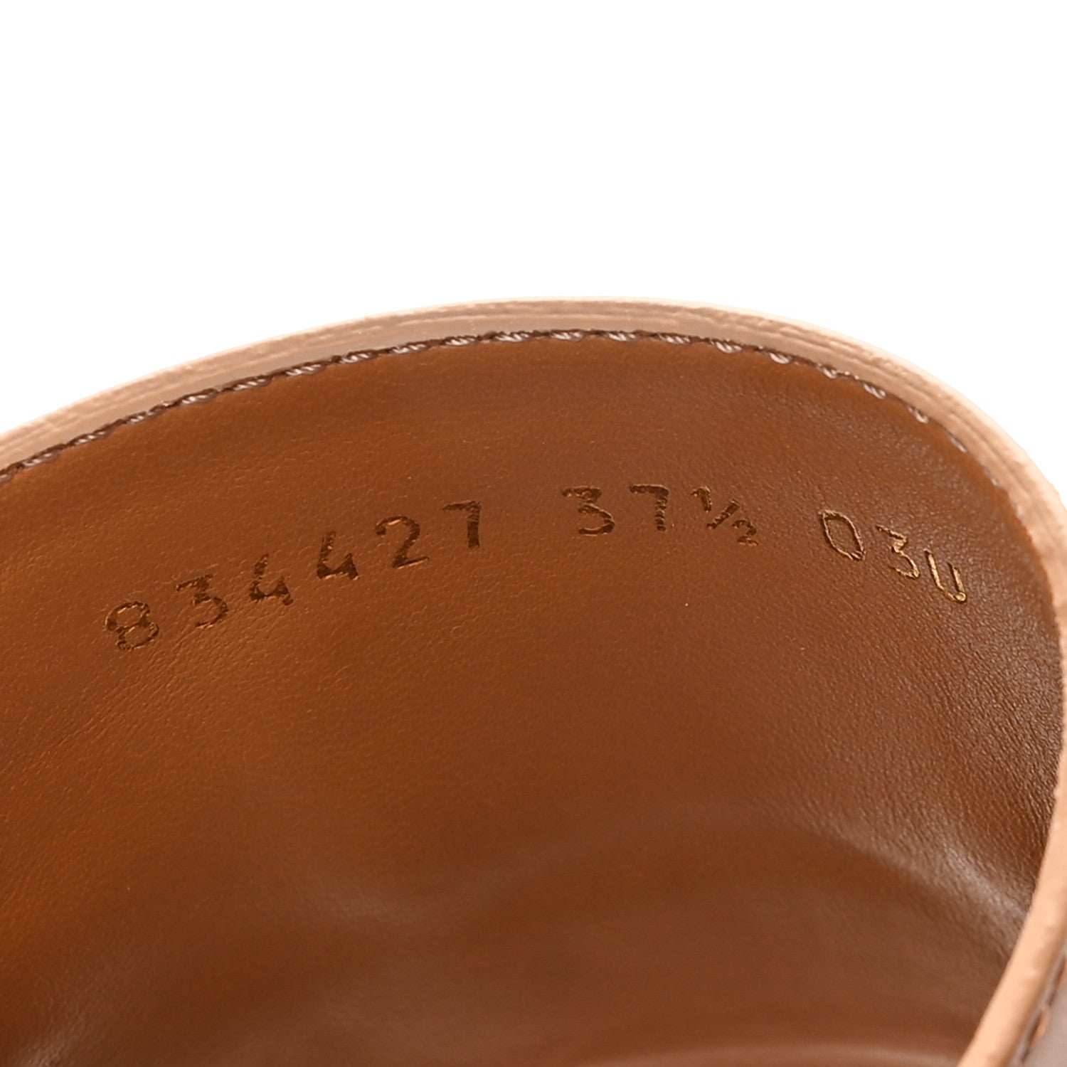 Gucci Calfskin Monogram Horsebit Womens Slide Sandals 37.5 Beige Ebony Sundial 9 of 10