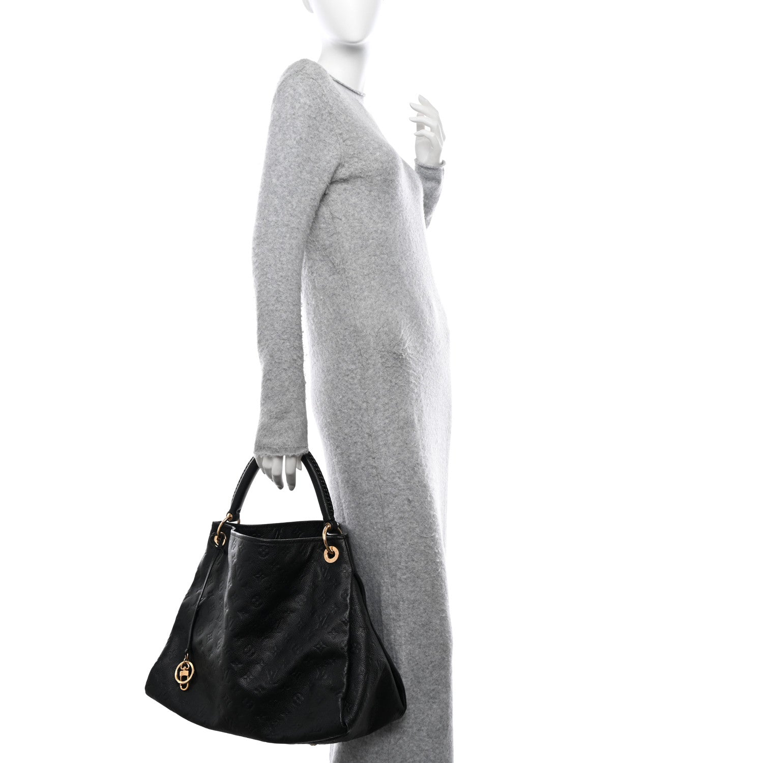 Louis Vuitton LOUIS VUITTON Empreinte Artsy MM Black 2 of 10