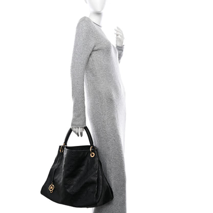 Louis Vuitton LOUIS VUITTON Empreinte Artsy MM Black 2 of 10