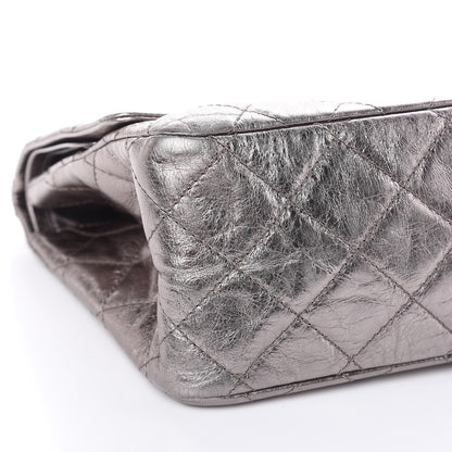 Chanel Metallic Aged Calfskin Quilted 2.55 Reissue 228 Flap Silver 8 of 9