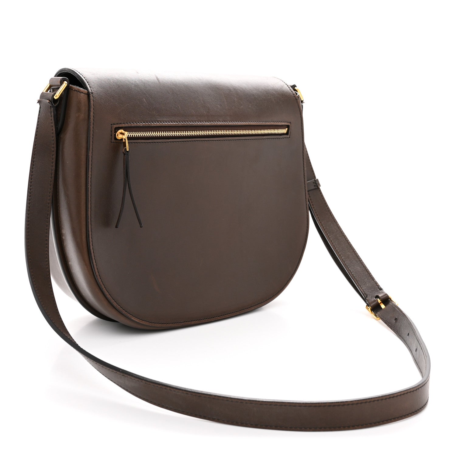 Celine Supersoft Calfskin Medium Trotteur Wood 3 of 15