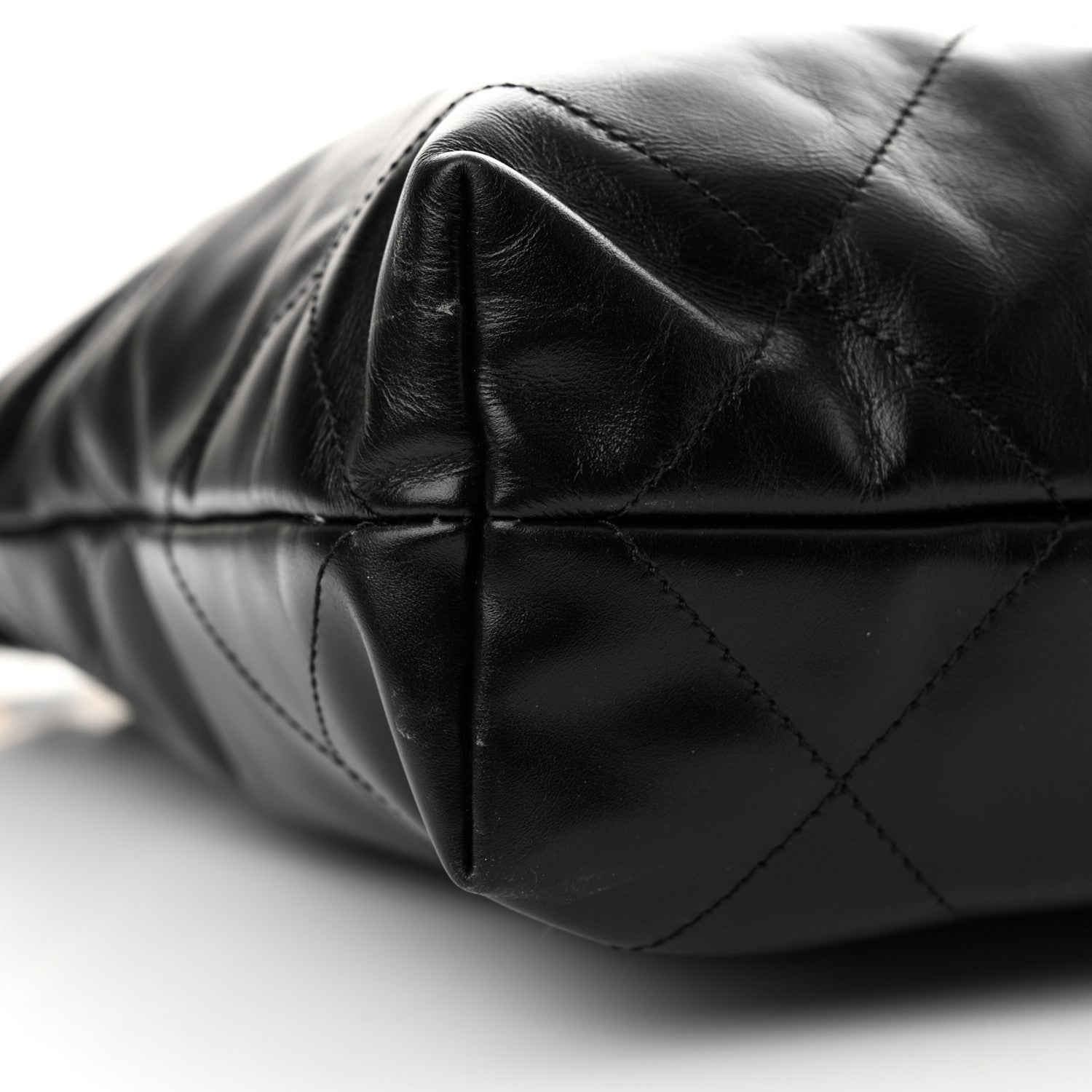Chanel Shiny Calfskin Quilted Small Chanel 22 Black 10 of 11