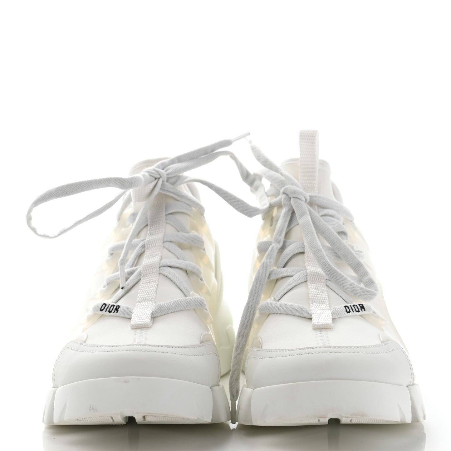 Technical Fabric Rubber Womens D-Connect Sneakers 38.5 White