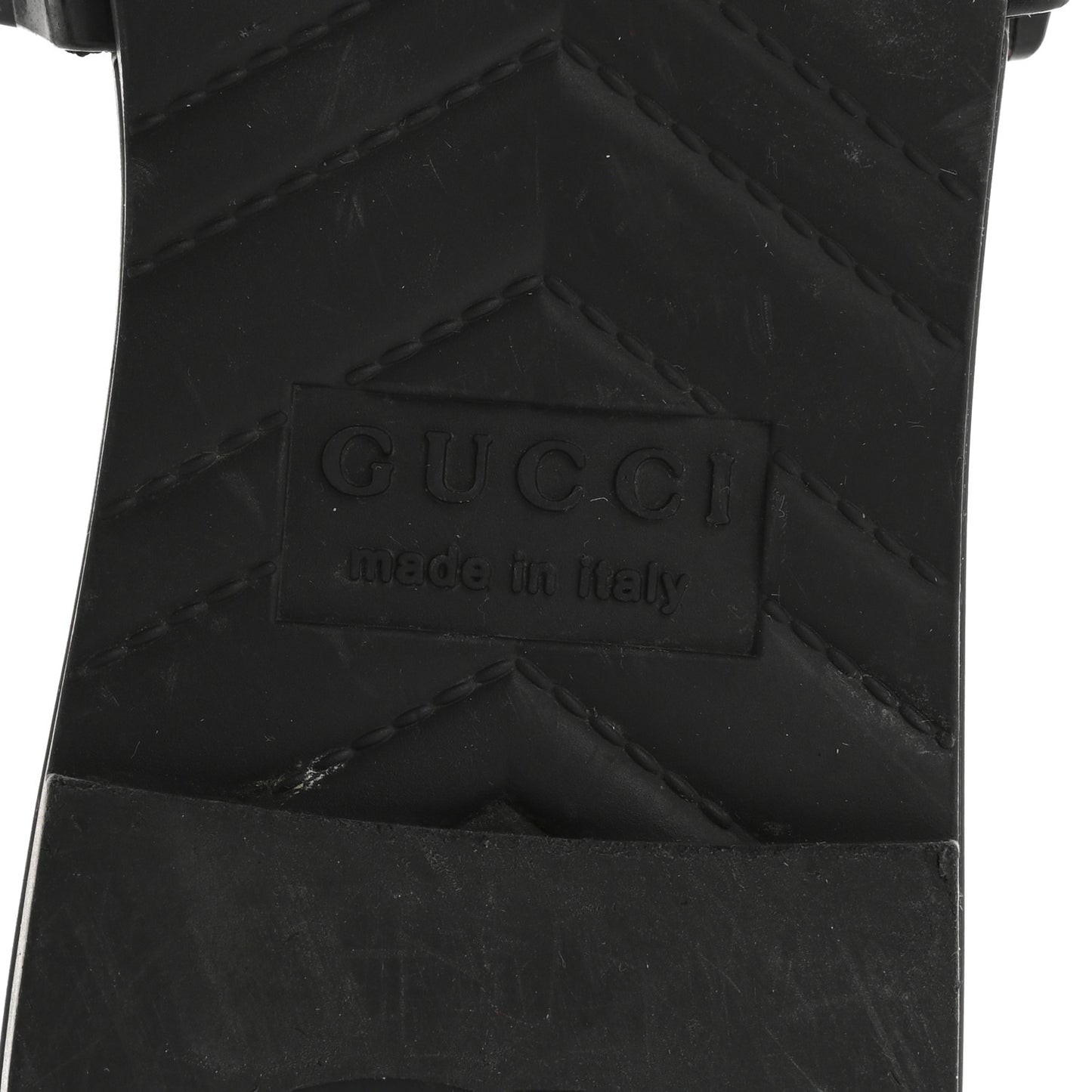 Rubber Womens Slide Sandals 38 Black