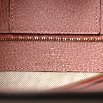 Gucci Dollar Calfskin Small Swing Tote Grey Field Soft Pink 5 of 12
