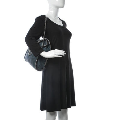 Stella McCartney Shaggy Deer Falabella Fold Over Tote Blue 3 of 7