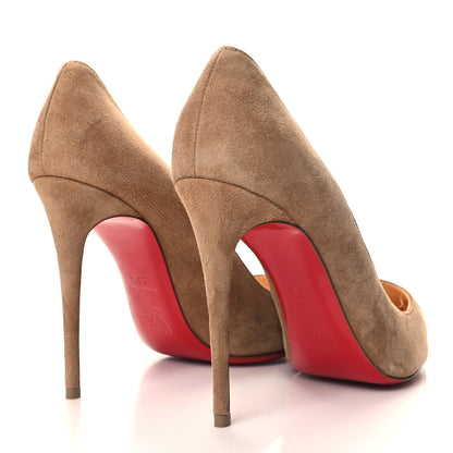 Christian Louboutin Veau Velours Pigalle Follies 100 Pumps 36.5 Fennec 4 of 8