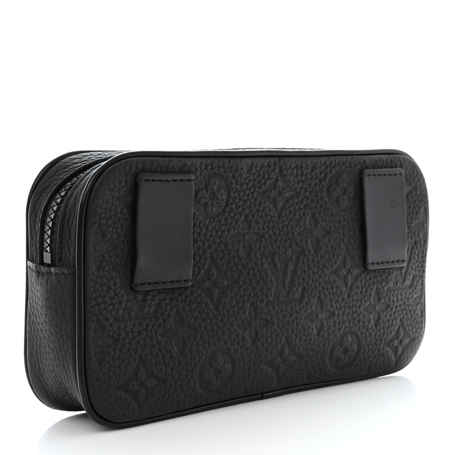 Louis Vuitton Taurillon Monogram Uniformes Solar Ray Soft Pochette Volga Belt Bag Black 2 of 9