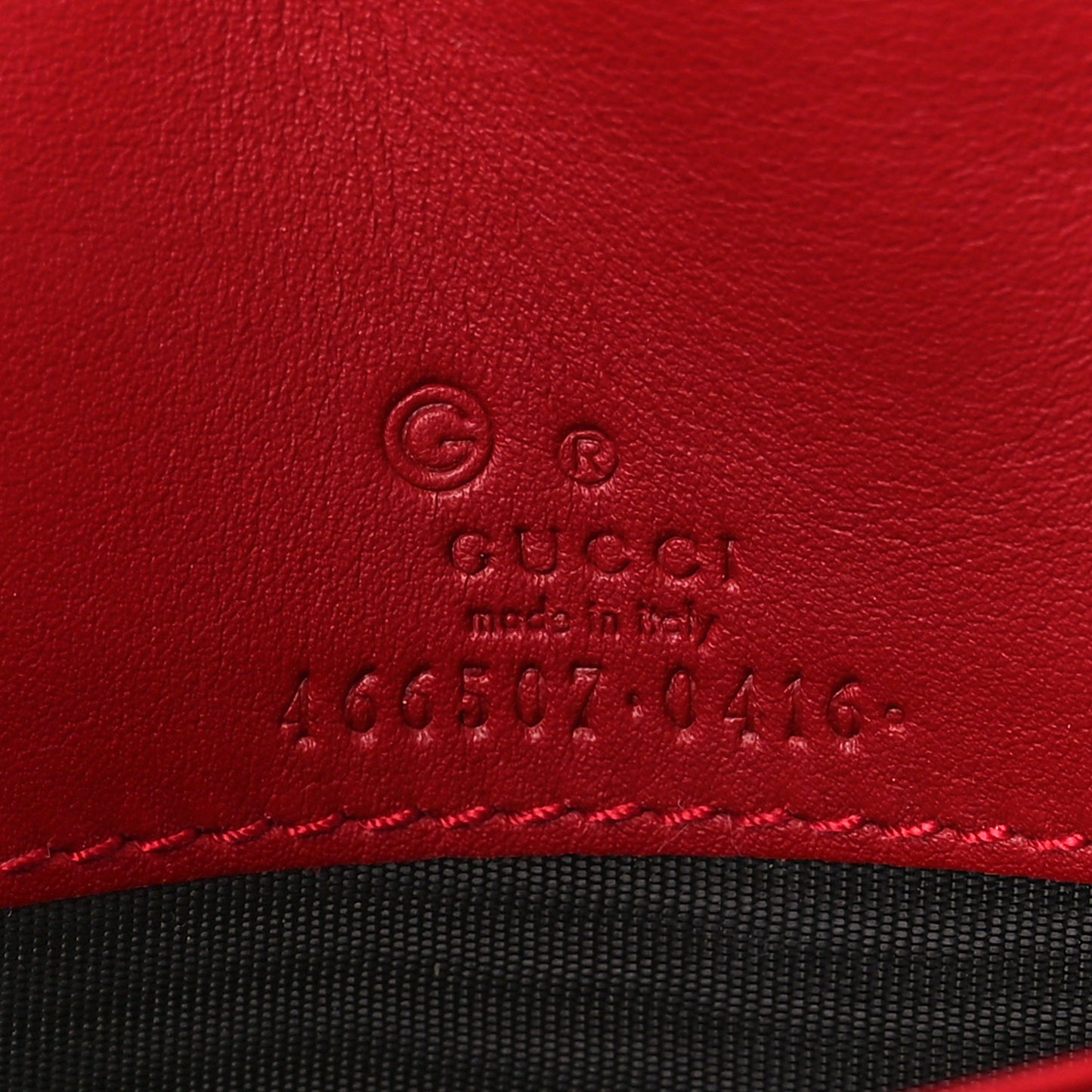 Microguccissima Crossbody Wallet Red
