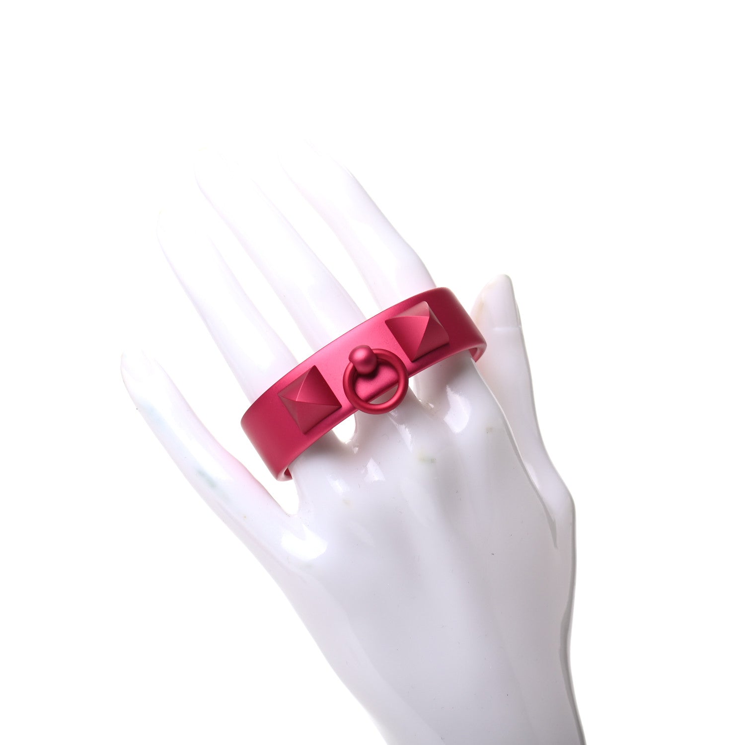 Hermes Aluminium Sunset Medor Bracelet T2 Rose Couture 2 of 5