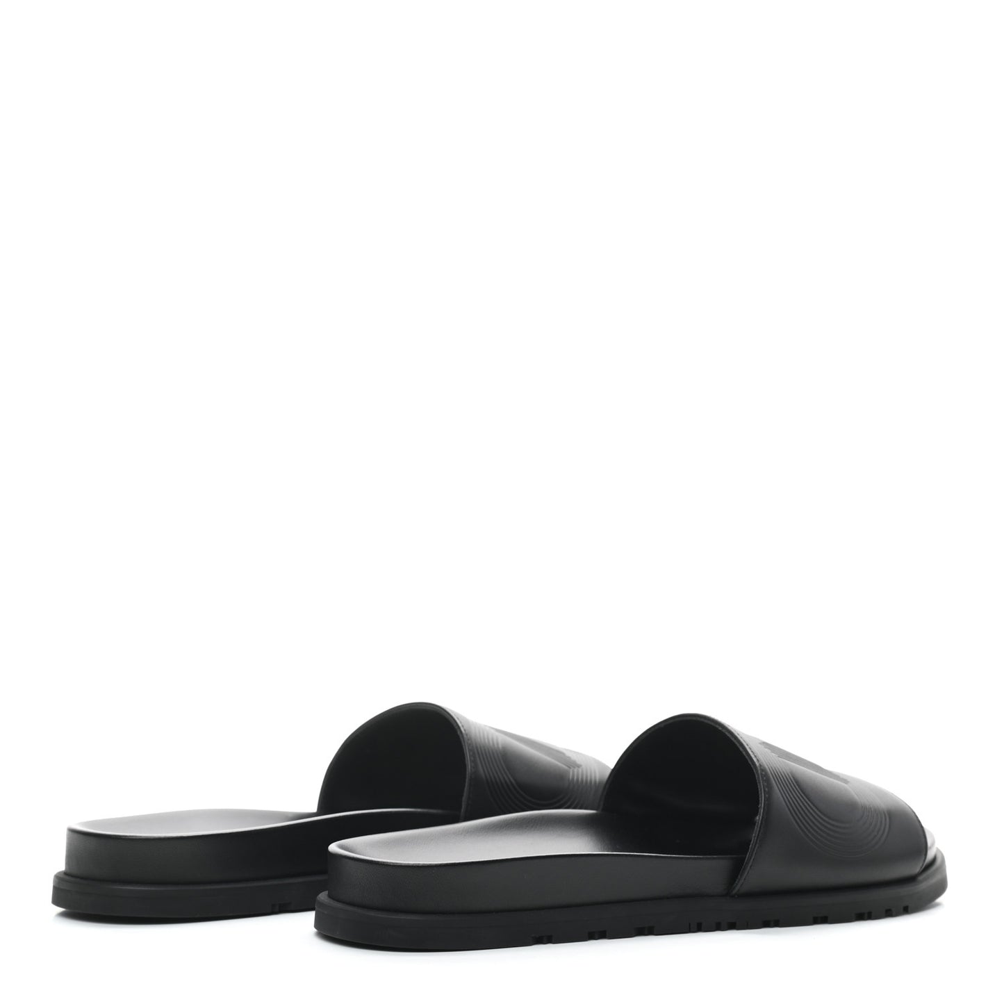 Calfskin Mens Biarritz Sandals 43 Black