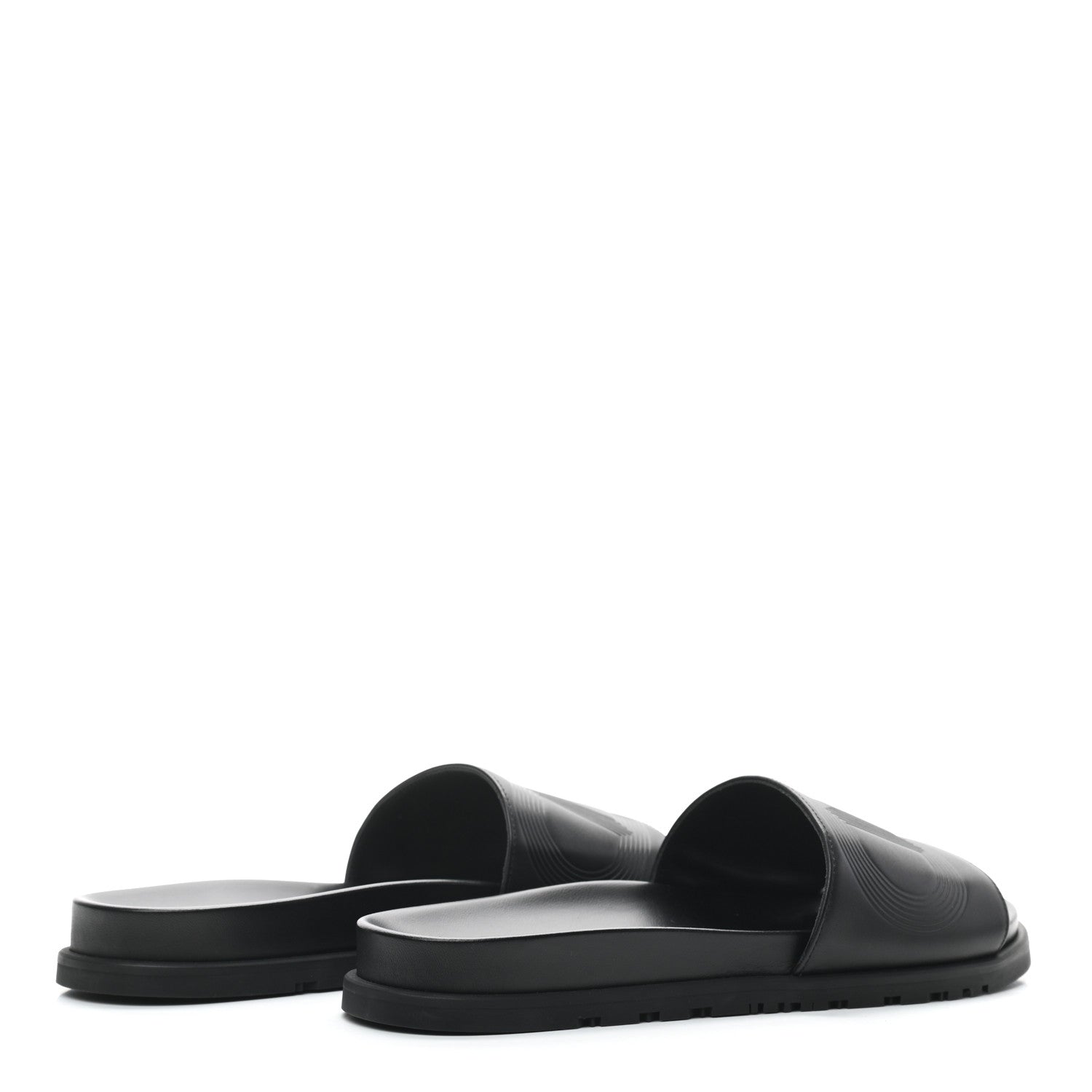 Hermes Calfskin Mens Biarritz Sandals 43 Black 4 of 7