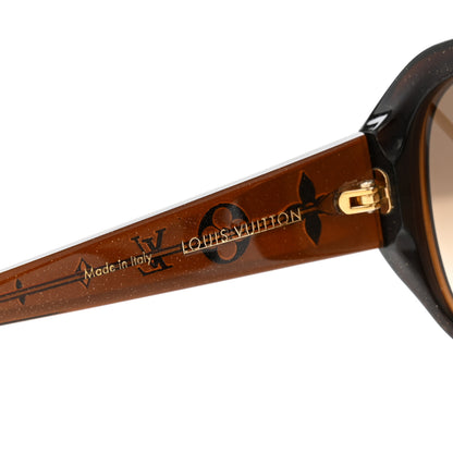 Louis Vuitton Acetate Obsession GM Sunglasses Z0459E Brown Glitter 5 of 8