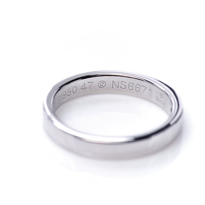 Cartier Platinum Diamond 3mm C De Cartier Wedding Band Ring 47 4 5 of 5