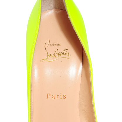 Christian Louboutin Matte Calfskin Jazz Calf Fluo So Kate 120 Pumps 40 Yellow White 7 of 7