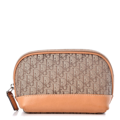 Christian Dior Monogram Cosmetic Case Tan 1 of 7
