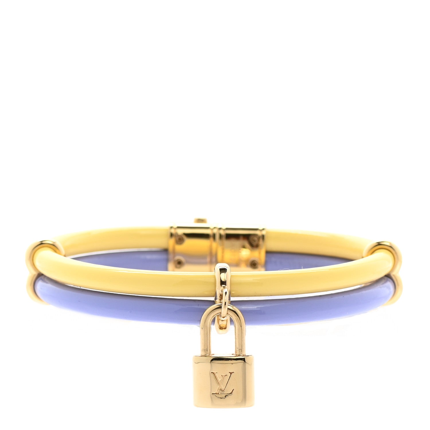 Louis Vuitton Vernis Keep It Twice Bracelet Lilac Citron 1 of 4
