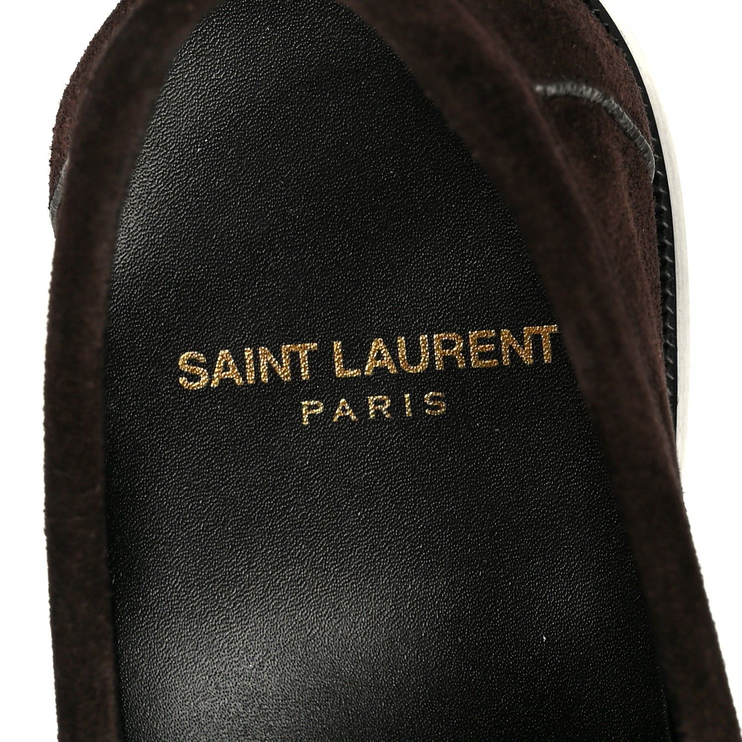 Saint Laurent Suede Le Loafer 15 Penny Slippers 37 Dark Chocolate 7 of 10