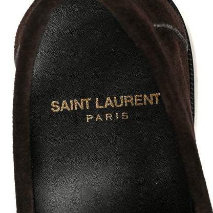 Saint Laurent Suede Le Loafer 15 Penny Slippers 37 Dark Chocolate 7 of 10
